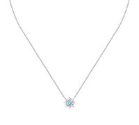 Morellato SAIW184 - Collana da donna in argento 925% riciclato, zirconi, collezione Tesori, Argento, blu chiaro, Gioielli