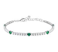 Morellato Bracciale Donna in Argento 925‰ riciclato, Tennis, Cuore, Collezione TESORI, Regalo Fidanzata