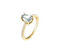 ANELLO TESORI DORATO ZIRCONE BIANCO MIS.16 DONNA MORELLATO
