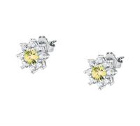 Morellato Women's Earrings in 925% riciclato argento, zirconi, collezione Treasures - SAIW187, 925% argento riciclato, zirconia cubica