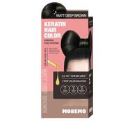 MOREMO Keratin Hair Color #Matt Deep Brown Easy Self Hair Dye Full Protein Dye