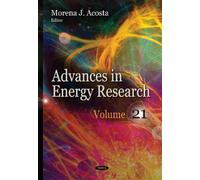Morena J Acosta Advances in Energy Research (Copertina rigida)
