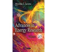 Morena J Acosta Advances in Energy Research (Copertina rigida)