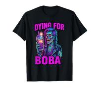 Morendo per le vibrazioni di zombi goth rock punk rock boba Maglietta
