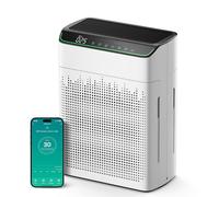 MORENTO Luftreiniger Allergiker für Wohnung Raucherzimmer mit Wi-Fi und APP, CADR 340m³/h für 158㎡，Luftqualitäts-Feedback und Auto-Modus,HEPA Luftfilter gegen Staub Pollen,MR5866 1 Pack+2 Pack Filters