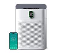 MORENTO Purificatore d'aria Intelligente Per La Casa Camere Grandi Fino a 1076 ft², Compatibile Wi-Fi e Alexa, Display Della Qualità Dell'aria PM2.5, Modalità Automatica, Silenziosa 24dB (Bianco)