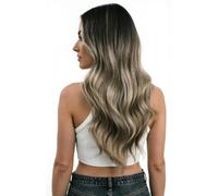 Moresoo Extension Capelli Umani Trama a Farfalla #1B/3/27 100g 45cm | Stile Elegante, Lunga Durata, Pettinabilità Facile, Volume Progressivo, Sfumature Multitono