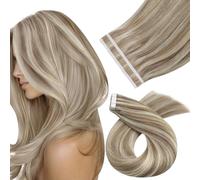 Moresoo Extension Capelli Veri Biadesivo 50cm #P9A/60 25g 10pz | Integrazione Perfetta, Invisibile E Confortevole, Effetto Invisibile, Resistenti Al Calore, Facile Da Applicare
