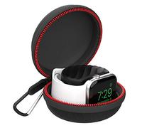 Moretek Compatible with iWatch Stand Custodia da Trasporto Supporto Dock Stazione di Ricarica Compatible with Series 1 2 3 4 38mm 40mm 42mm 44mm(Nero)