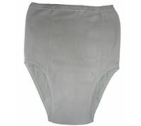 MORETTA N.6 Slip Mutanda Donna Vita Alta 100% Cotone Made in Italy Bianco Costina