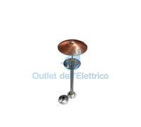 MORETTI 9510A.14 COLONNA INOX H.80 1LUCE CAP.RAME E27 MAX.100W