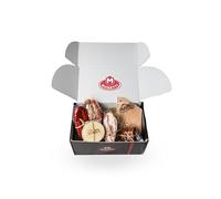 Moretti® Cesto Natalizio Artigianale con Salumi e Formaggi - Diverse Combinazioni - Perfetto per Regali di Natale 2025 - Include Omaggi (Cestino per Tagliere)