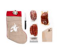 Moretti® Christmas Calza Di Natale Idea Regalo Con Salumi E Accessori Omaggio | Specialità Salumi Calabrese | Regali Originali | Calza Con Salumi Piccanti