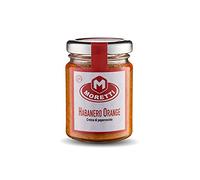Moretti® Crema di Peperoncino Habanero Orange Tritato | Vasetto 90g | 100% Naturale Piccantezza MedioAlta | Peperoncini Coltivati e Lavorati in Calabria | Spalmabile Cremoso (Habanero 1 Pezzo)