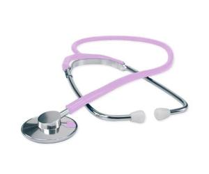 Moretti FONENDOSCOPIO LOGIKO CON TESTA PIATTA IN ALLUMINIO ANODIZZATO DIAMETRO 45 MM ALTEZZA 10 MM TUBO AD Y IN GOMMA DI LATTICE LAVANDA DIAMETRO 5 MM LUNGHEZZA 60 CM