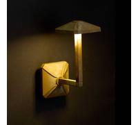 Moretti Luce Appliance da esterni LED Aura Frame, altezza 24 cm, ottone anticato Moretti Luce