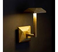 Moretti Luce Applique da esterni LED Aura Edge, altezza 24 cm, ottone anticato Moretti Luce