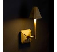 Moretti Luce Applique da esterni LED Silva Frame, altezza 30 cm, ottone anticato Moretti Luce