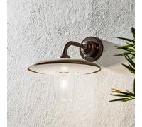 Moretti Luce Applique da esterno Casale, rame antico vetro chiaro Moretti Luce