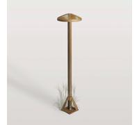 Moretti Luce Lampioncino LED Aura Disk, altezza 50 cm, ottone anticato Moretti Luce