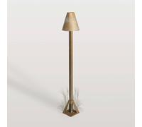 Moretti Luce Lampioncino LED Silva Disk, altezza 50 cm, ottone anticato Moretti Luce