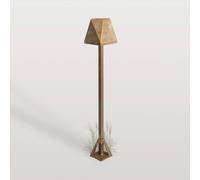 Moretti Luce Lampioncino LED Silva Edge, altezza 50 cm, ottone anticato Moretti Luce