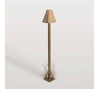 Moretti Luce Lampioncino LED Silva Frame, altezza 50 cm, ottone anticato Moretti Luce