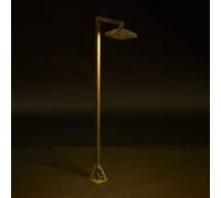 Moretti Luce Lampione a LED Aura Frame, 80 x 19,5 cm, ottone anticato Moretti Luce