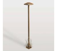 Moretti Luce Lampione a LED Aura Frame, altezza 80 cm, ottone anticato, IP65 Moretti Luce