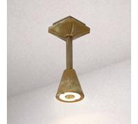 Moretti Luce Plafoniera LED da esterni Silva Disk, altezza 26 cm, ottone anticato Moretti Luce