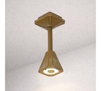 Moretti Luce Plafoniera LED da esterni Silva Frame, altezza 26 cm, ottone anticato Moretti Luce