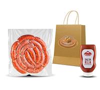 Moretti® Salsiccia Fresca Da Cuocere | Con Peperoncino Calabrese Dolce | 1,5Kg - 3kg Sottovuoto | In Omaggio Salsa KEYA | Ketchup alla Nduja di Spilinga | (3kg Dolce Rossa)