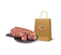 Moretti® Salsiccia Stagionata Dolce Bianca | 1 Confezione Sottovuoto da 300g Circa | Con Peperoncino Calabrese | Prodotto In Calabria