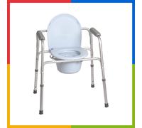 Moretti Sedia Comoda 4 Funzioni in 1 RP780 in Plastica per Anziani e Disabili