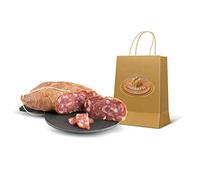 Moretti® Soppressata Stagionata Artigianale | Salame Tradizionale | Prodotto In Calabria (Dolce Bianca 1 confezione 300gr circa)