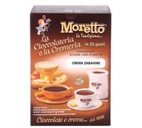 MORETTO preparato in polvere per CREMA calda in tazza - gusto CREMA ZABAIONE - 1 scatola con 12 bustine