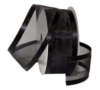 Morex Ribbon 1 - 1/5,1 cm singolo faccia nastro di raso da 22,9 m, nero