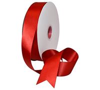 Morex Ribbon Double Face Satin 1.5 inch by 100 Yards Rosso