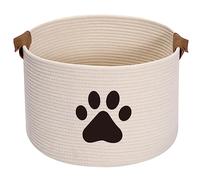 Morezi Cestino per Giocattoli per Cani e Gatti, in Grande Contenitore, Perfetto per Raccogliere Giocattoli, toelettatura, Pannolini, per Soggiorno, Sala Giochi, Armadio, casa, Beige