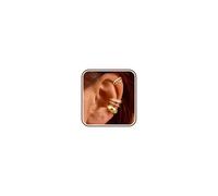 Morfetto 4 Paia Ear Cuff Orecchini Donna Oro Argento Anallergici Placcati in Oro 14K Regolabile Clip Orecchini Senza Buco Finti Piercing Helix Conch Cartilagine Earcuffs TwistedG