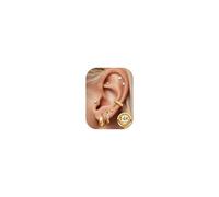 Morfetto 8 Paia Orecchini Cerchio Donna Oro Argento Anallergici Piercing Orecchio Acciaio Chirurgico Piccoli Opale Palla Orecchini Punto Luce per Piercing Trago Helix Conch Cartilagine Set BG