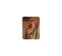 Morfetto 9 Paia Orecchini Donna Acciaio Chirurgico Oro Argento - Anallergici Conch Helix Piercing Orecchio Trago Piccoli Orecchini Cerchio Gioielli Set PearlG