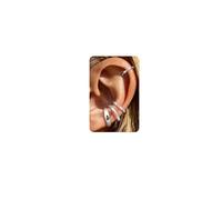 Morfetto Ear Cuff Orecchini Senza Buco Donna - 4 Paia Ipoallergenici Orecchini Clip Placcate Oro 14K | Non Ossidano, Earcuff per Cartilagine e per Chi Non Ha i Buchi Argento-Classico