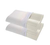Morflex® - Cuscino Traspirante Ortho-Cervicale COPPIA Sfoderabile in Memory Sagomato Forma Doppia Onda - Misura 66 X 42 X 11 cm MEDIO ALTO X 10 cm BASSO - Certificato Dispositivo Medico Classe I
