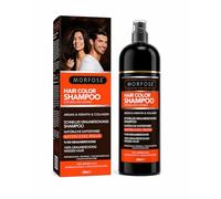 Morfose Speedy, shampoo colorante per capelli, 420 ml, shampoo colorato contro i capelli grigi, colore duraturo per uomini e donne, nutriente, naturale lucido e facile da applicare (marrone)