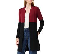 Morgan 162-mblock.m, Cardigan Donna, Multicolore (Bordeaux/Noir), Small