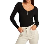 MORGAN 232-mbanza Maglione, Nero, S Donna
