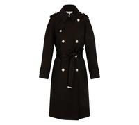 Trench lungo chiusura con bottoni, mezza stagione Nero 40 (IT) - 36 (FR) Tinta unita