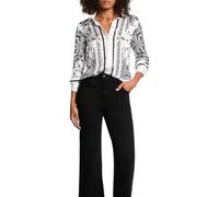 Morgan 261-cfoular Camicetta da Donna, Bianco/Nero, 42