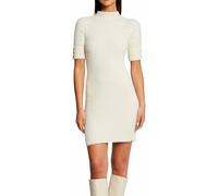 MORGAN 232-RMORIK Abito Aderente a Maniche Corte Bianco Sporco L, Avorio, L Women's